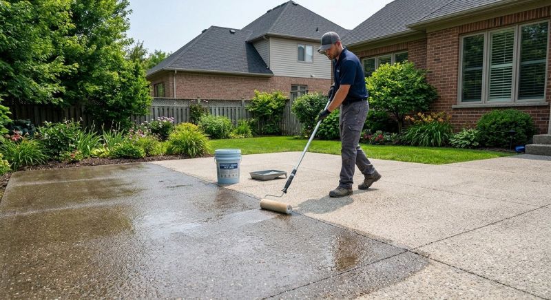 Stamped Concrete Sealing in Redmond, WA
