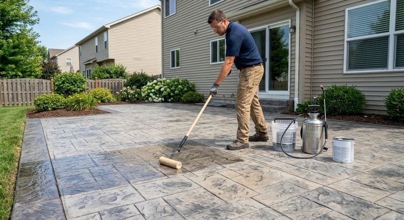 Stamped Concrete Sealing in Tacoma, WA
