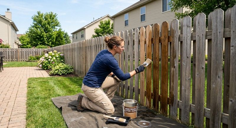 Cedar Fence Sealing in Bellevue, WA