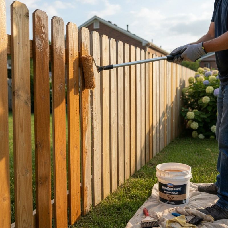 Cedar Fence Sealing in Puyallup, WA