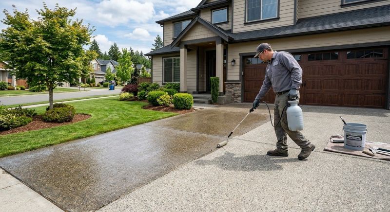 Concrete Driveway Sealing in Bellevue, WA