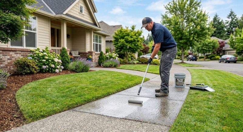 Concrete Walkway Sealing in Puyallup, WA