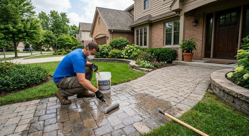 Concrete Walkway Sealing in Alpharetta, GA