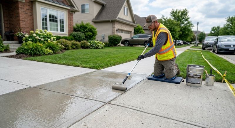 Concrete Walkway Sealing in Seattle, WA
