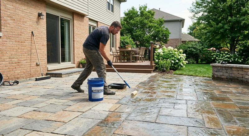 Courtyard Sealing in Kansas City, KS