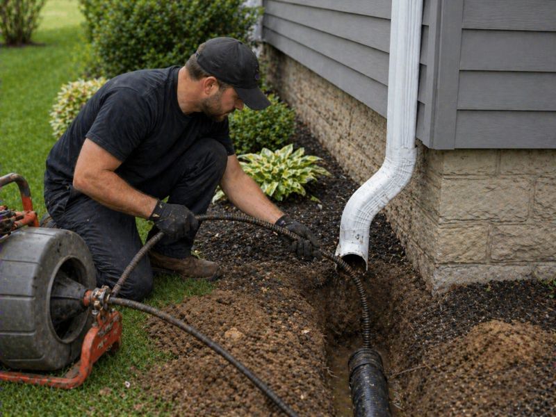 Downspout Snaking in Frederick, MD