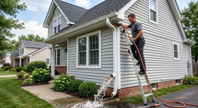 Gutter Downspout Unclogging in Rochester, NY