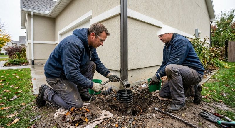 Gutter Downspout Unclogging in Frederick, MD