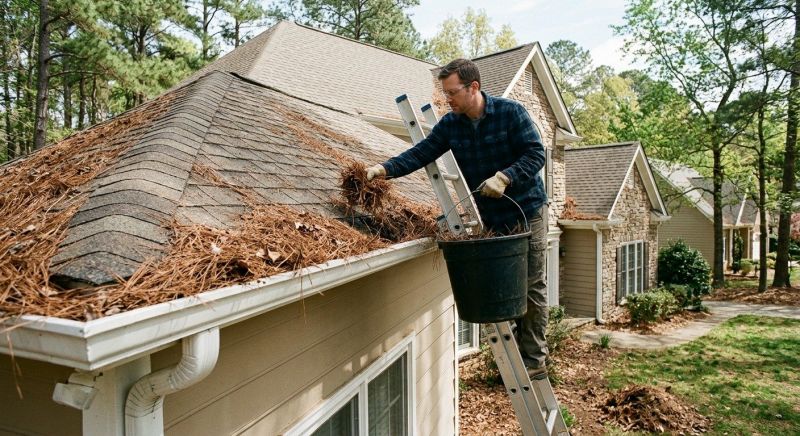 Gutter Pine Needle Removal in Frederick, MD