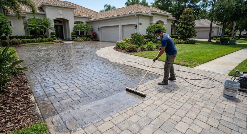 Paver Driveway Sealing in Puyallup, WA