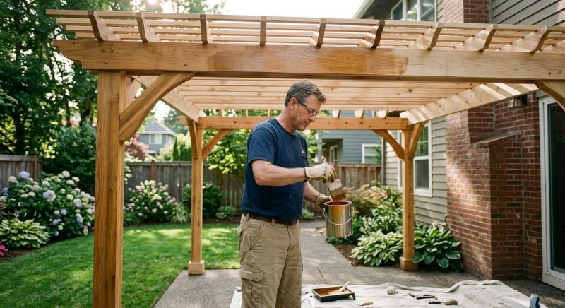 Pergola Sealing in Gig Harbor, WA