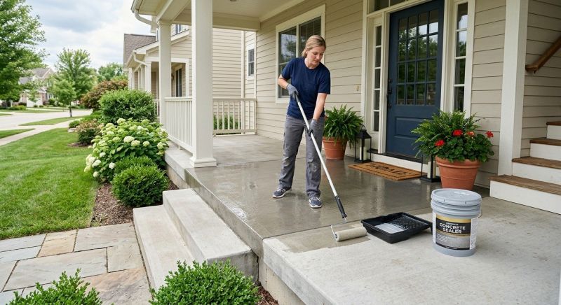Porch Concrete Sealing in Renton, WA
