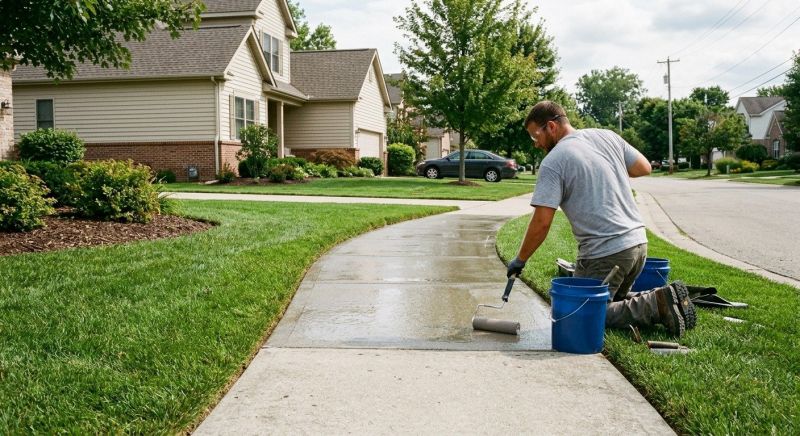 Sidewalk Concrete Sealing in Bellevue, WA
